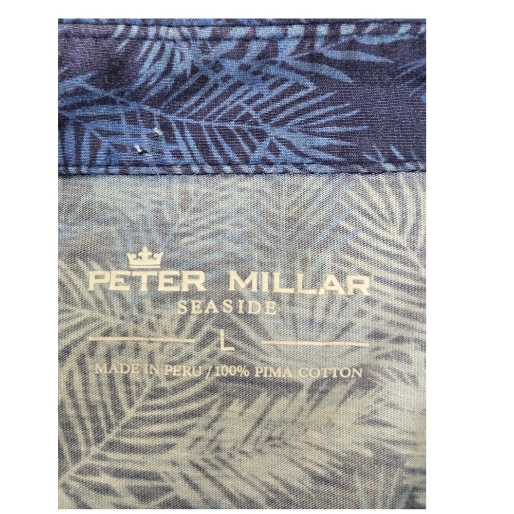Peter Millar Seaside Best Fronds Polo Mens L Lakeside Country Club Golf - Picture 3 of 9